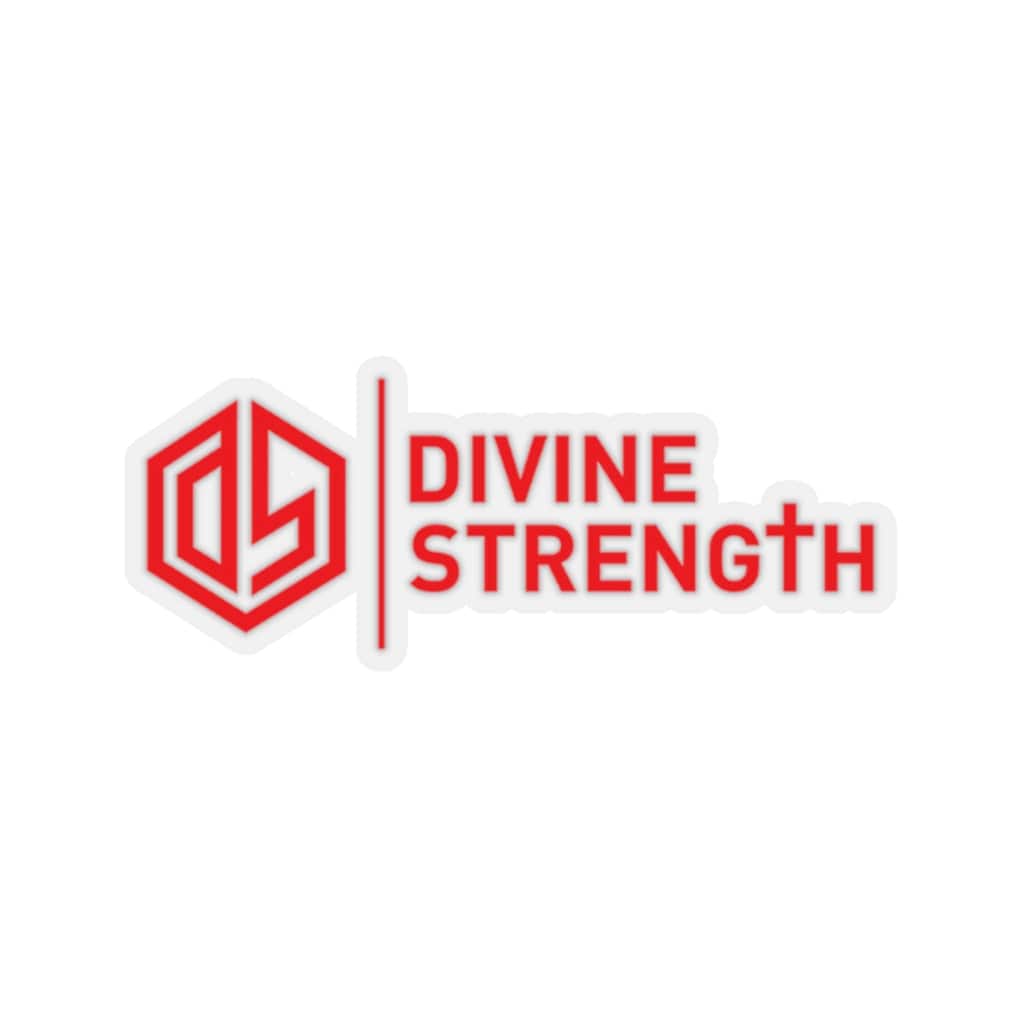 Divine Strength Sticker Red