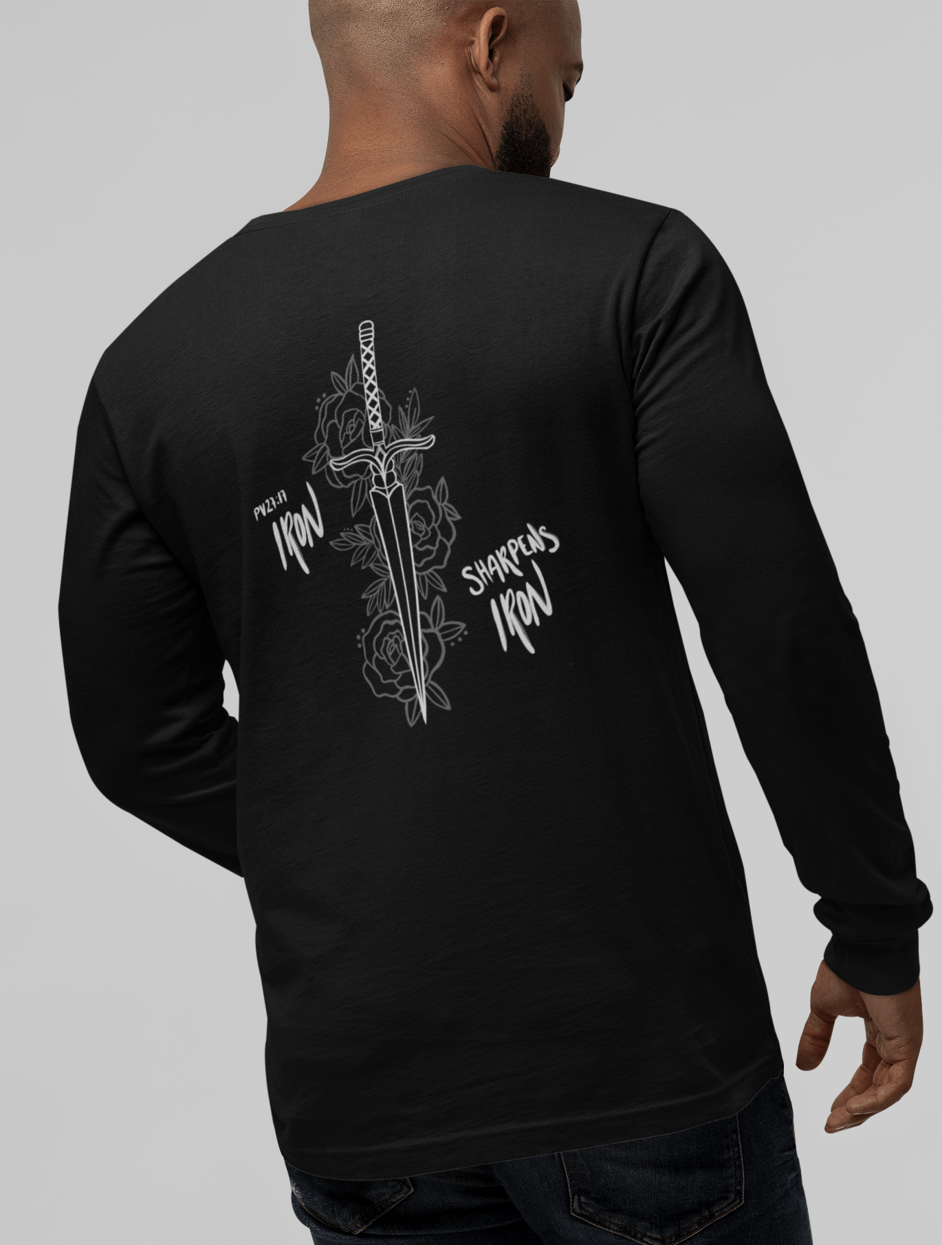 Floral Iron Sharpens Iron Long Sleeve