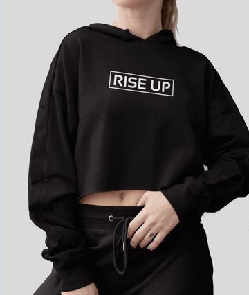 Rise Up Cropped Hoodie